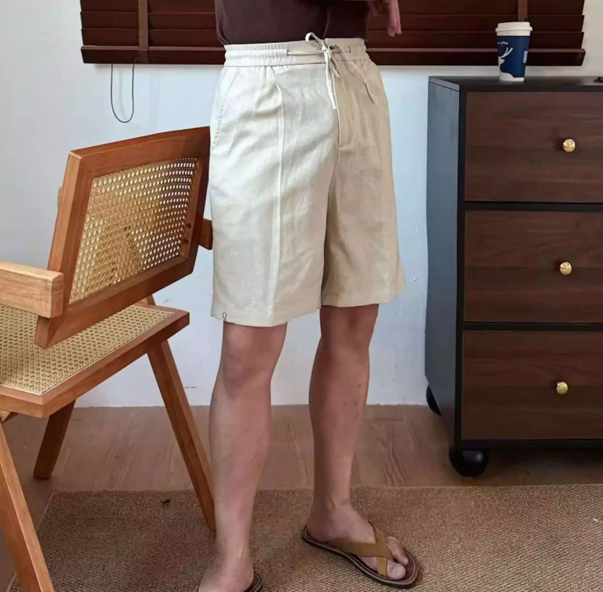 Capri Club Linen Shorts - Capri Club Linen Old Money Shorts – Golf-Ready Men's Summer Shorts Alex Shogun Men's Clothes
