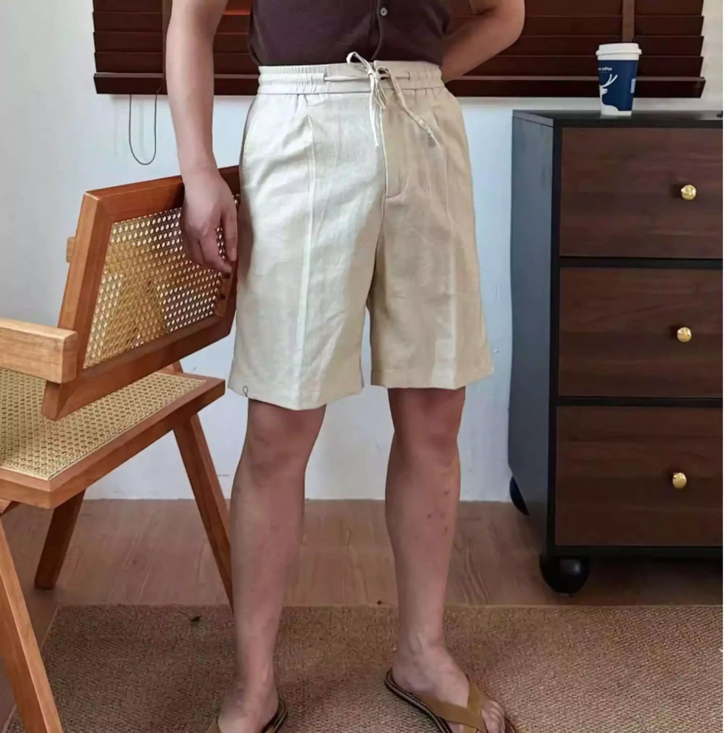 Capri Club Linen Shorts - Capri Club Linen Old Money Shorts – Golf-Ready Men's Summer Shorts Alex Shogun Men's Clothes