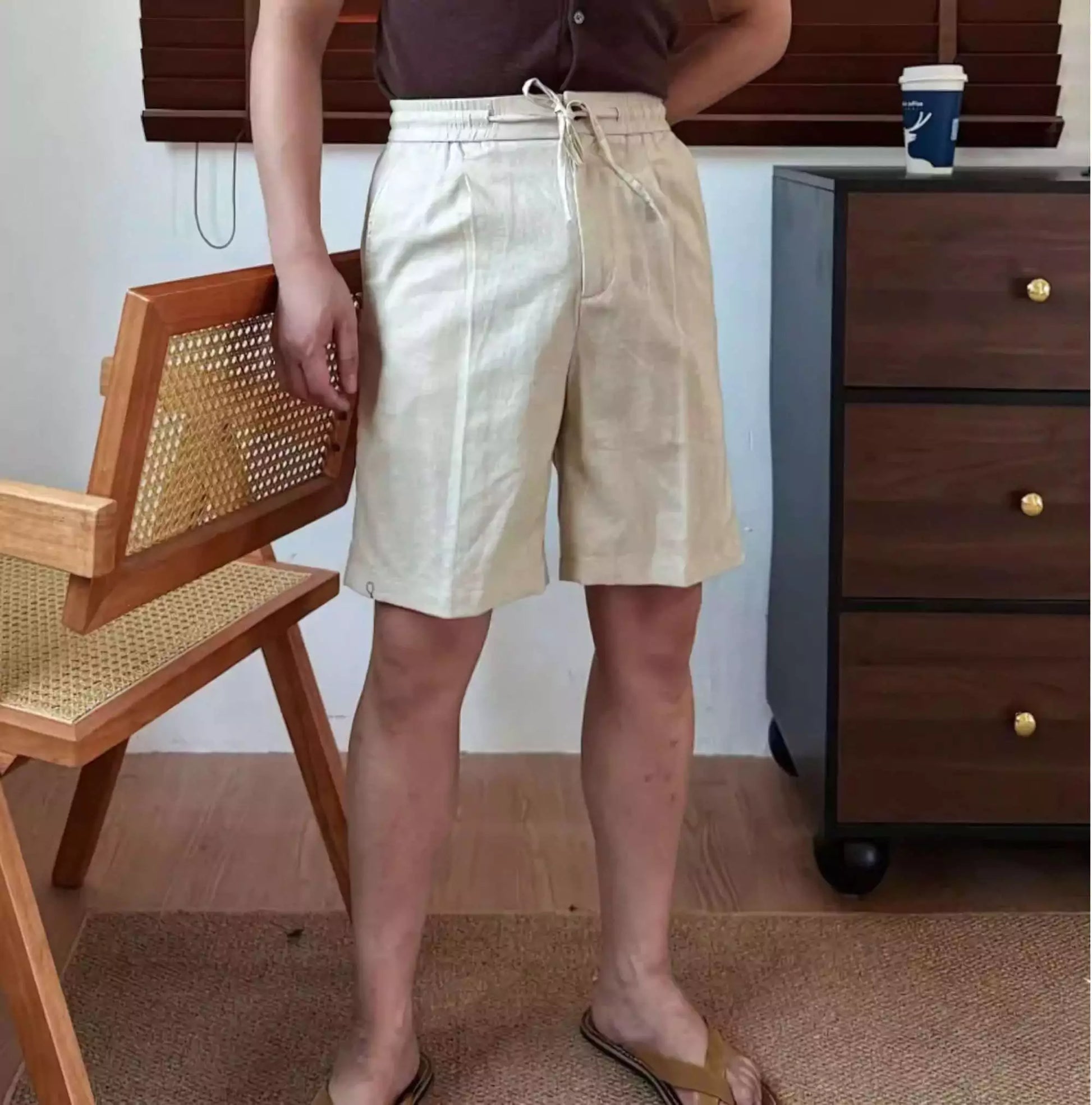 Capri Club Linen Shorts - Capri Club Linen Old Money Shorts – Golf-Ready Men's Summer Shorts Alex Shogun Men's Clothes