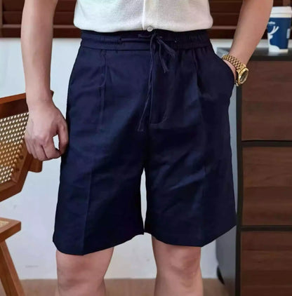 Capri Club Linen Shorts - Capri Club Linen Old Money Shorts – Golf-Ready Men's Summer Shorts Alex Shogun Men's Clothes