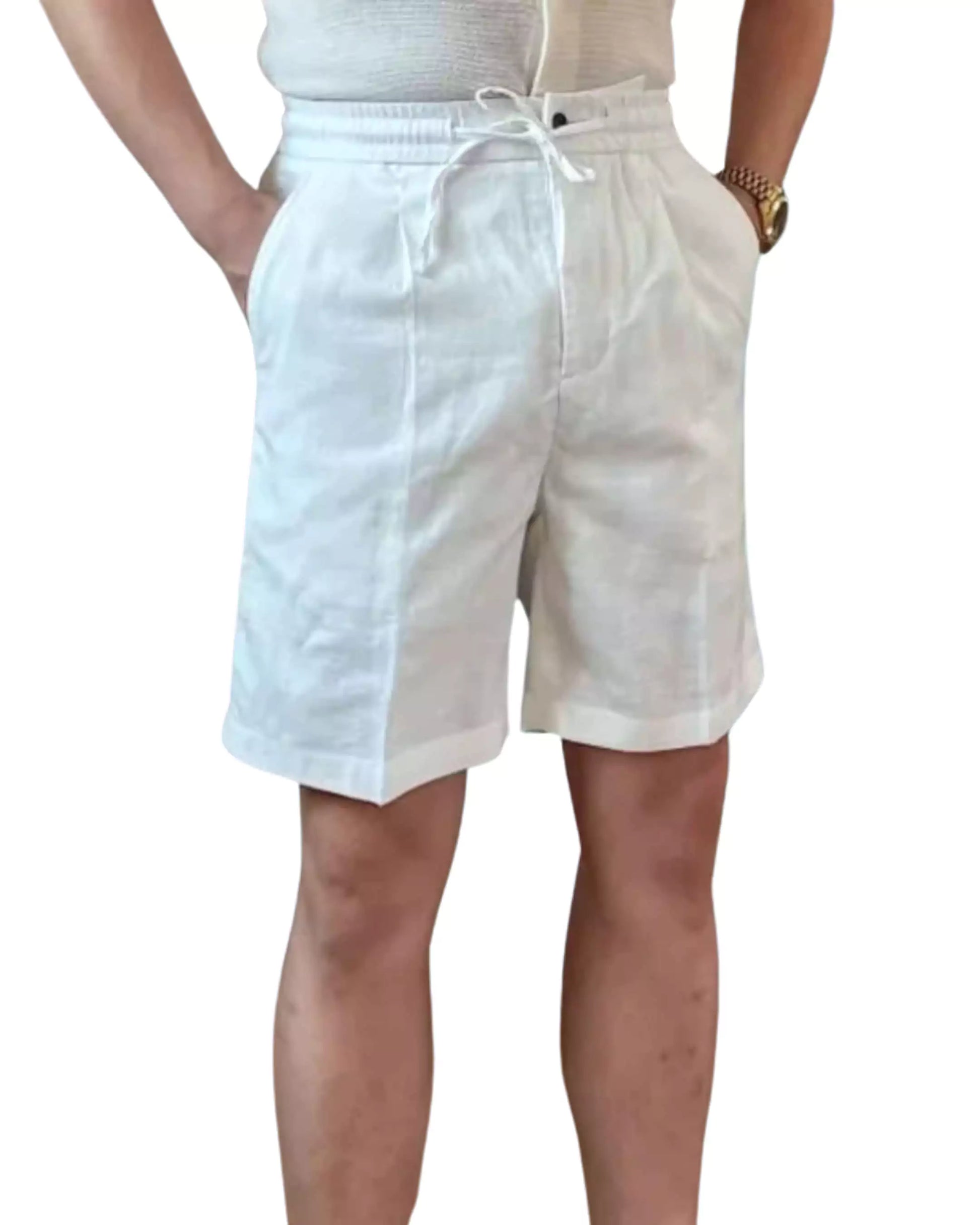 Capri Club Linen Shorts - Capri Club Linen Old Money Shorts – Golf-Ready Men's Summer Shorts Alex Shogun Men's Clothes