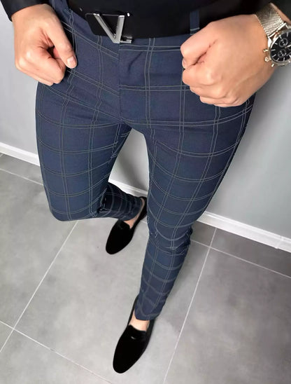 Slim Fit Modern Trouser -  #  pants Modern Slim Fit Plaid Dress Pants for Men | Checkered Trousers 