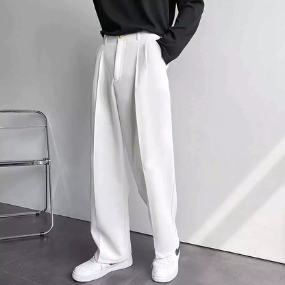 Comfort Flex Wide-Leg Pants - Super Comfortable All Seasons Flex Wide-Leg Dress Pants Alex Shogun Men's Clothes