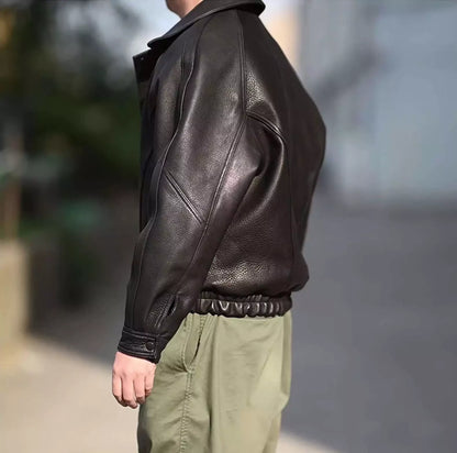 Vintage Leather Jacket - Vintage Leather Jacket | Timeless Style, Premium Quality Alex Shogun Men's Clothes