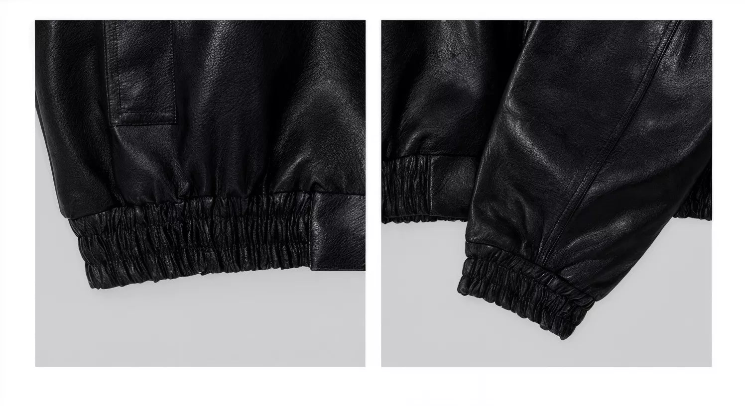 Maverick Stand Collar Leatherette Jacket - Maverick Stand Collar Leatherette Jacket Alex Shogun Men's Clothes