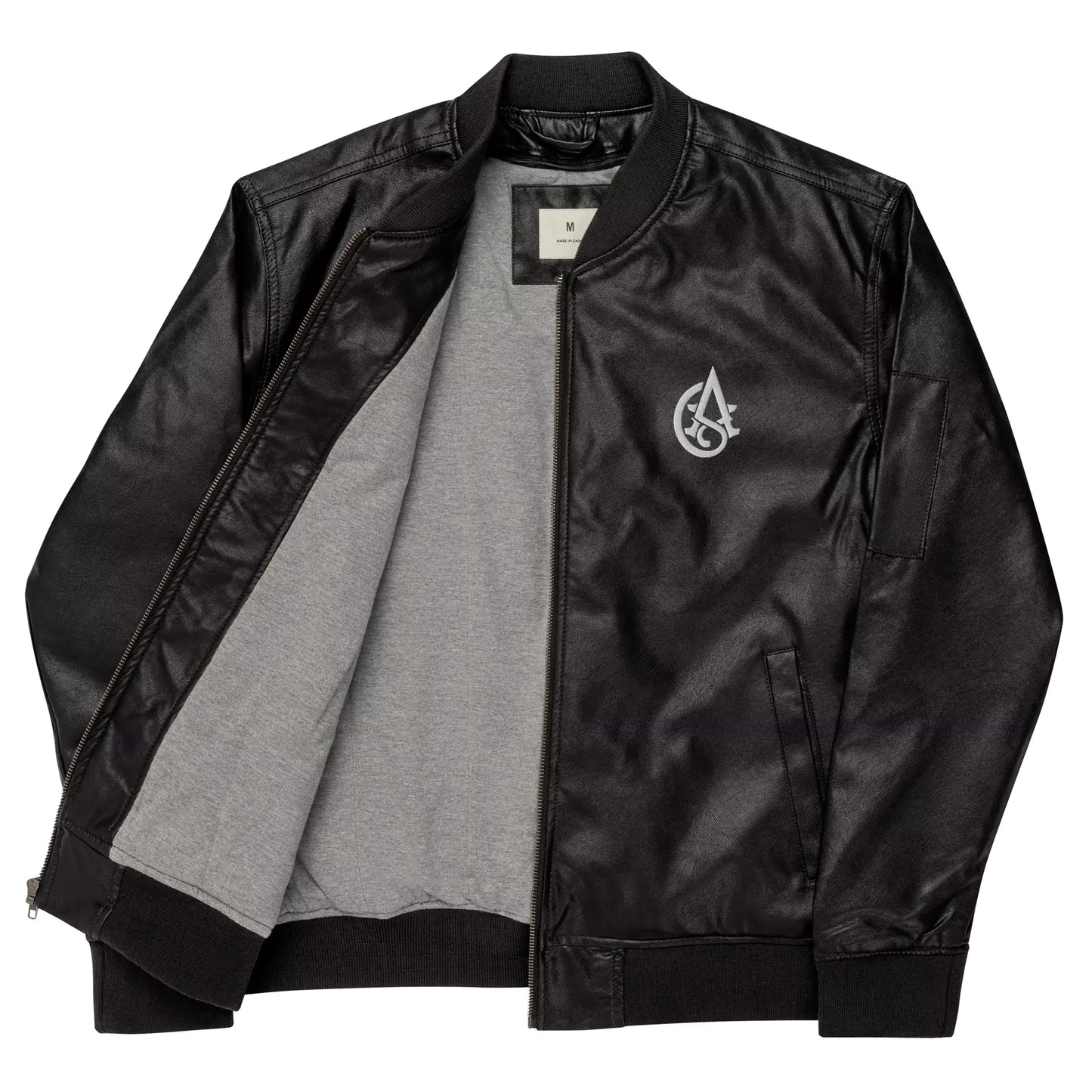 Dark Emblem Leather Bomber - Mens Leather Bomber Jacket – Dark Emblem by Alex Shogun Alex Shogun Men's Clothes