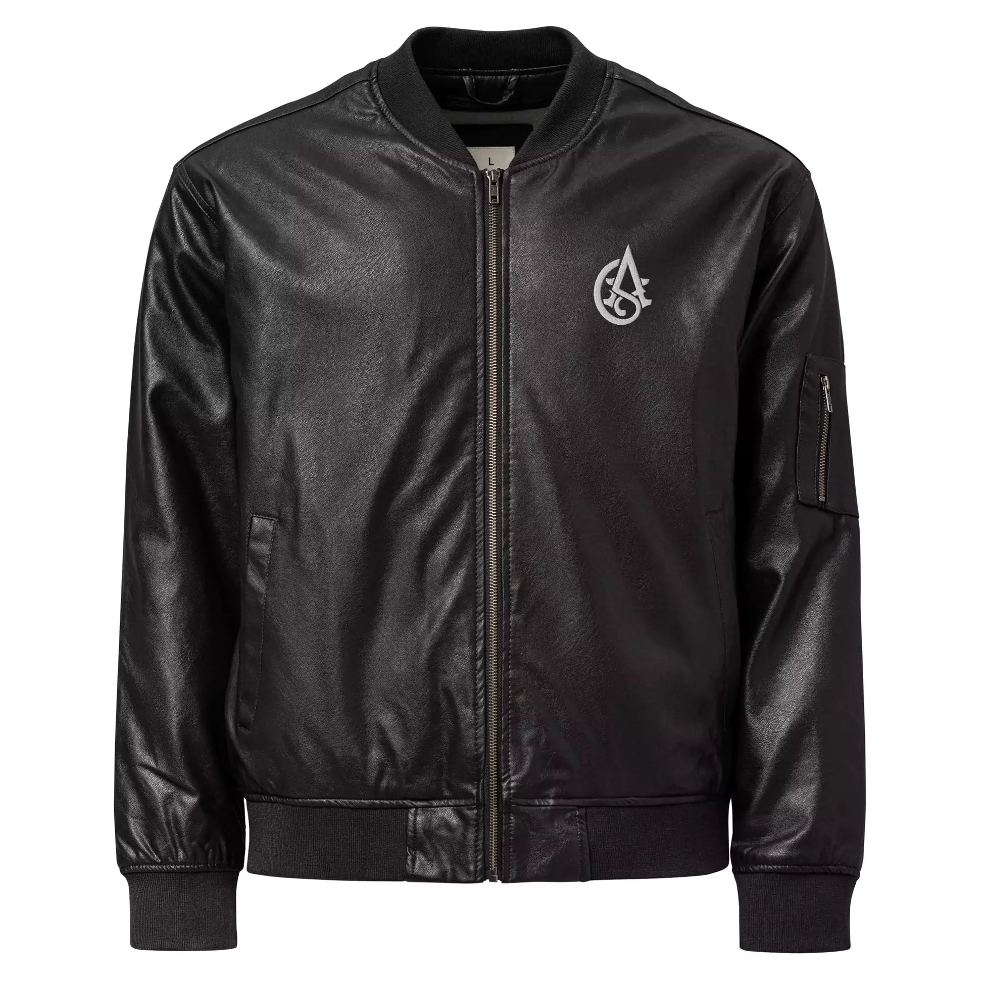 Dark Emblem Leather Bomber - Mens Leather Bomber Jacket – Dark Emblem by Alex Shogun Alex Shogun Men's Clothes