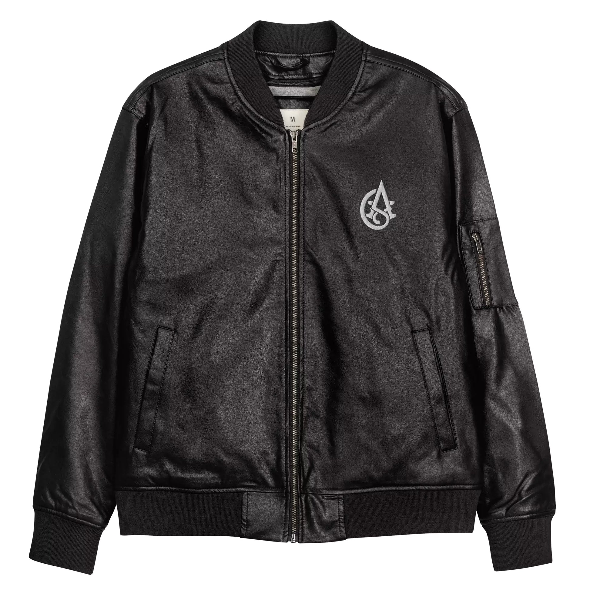 Dark Emblem Leather Bomber - Mens Leather Bomber Jacket – Dark Emblem by Alex Shogun Alex Shogun Men's Clothes
