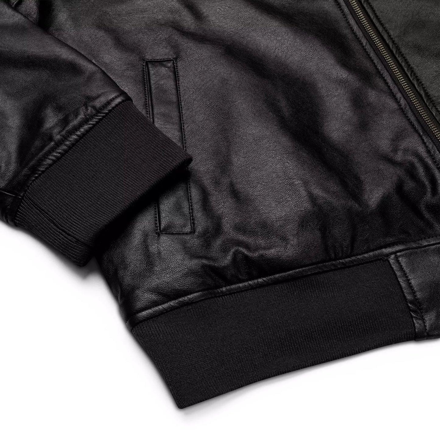Dark Emblem Leather Bomber - Mens Leather Bomber Jacket – Dark Emblem by Alex Shogun Alex Shogun Men's Clothes