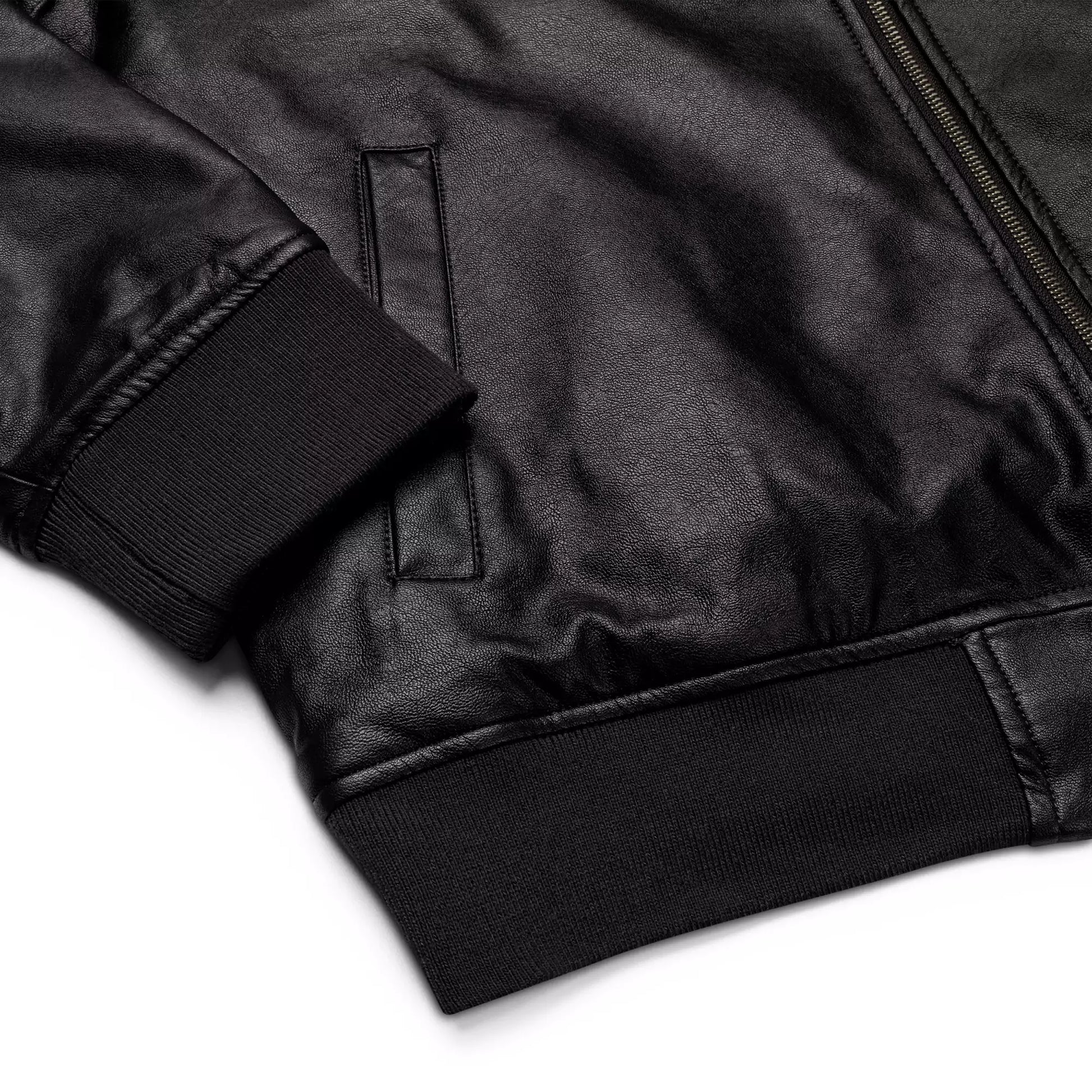 Dark Emblem Leather Bomber - Mens Leather Bomber Jacket – Dark Emblem by Alex Shogun Alex Shogun Men's Clothes