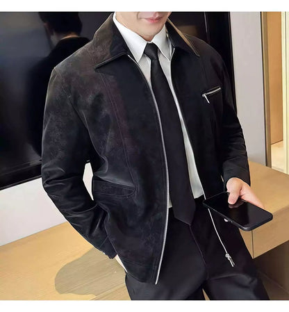 High-Grade Men's Suede Coat -  #  Top High-Grade Warm Suede Coat | Suede Jacket Man | Suede Bomber Jacket  Shop the Suede Coat For Men—a luxurious suede jacket with a bomber-style silhouette. Perfect for the modern man seeking warmth, style, and sophistication.