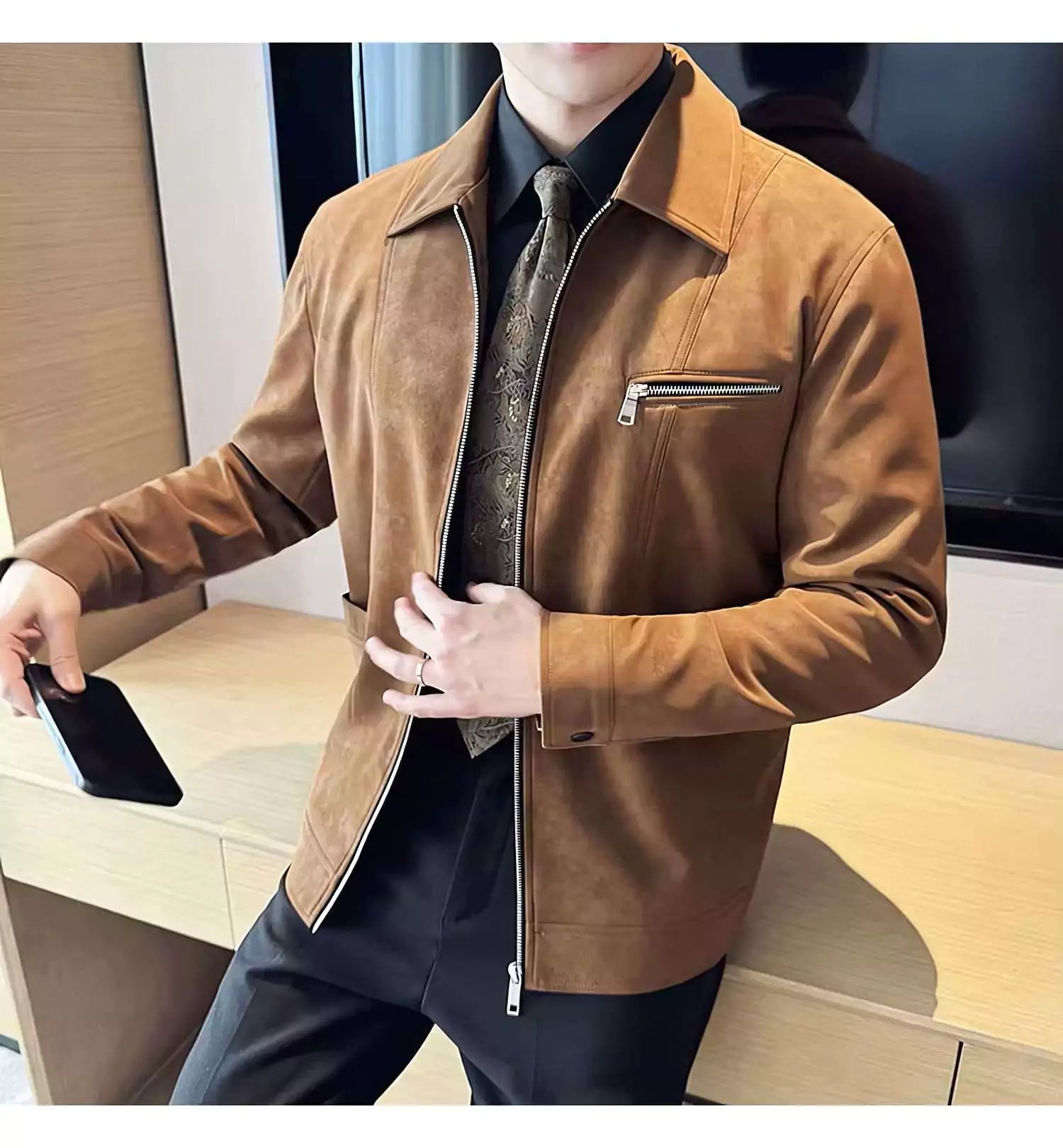 High-Grade Men's Suede Coat -  #  Top High-Grade Warm Suede Coat | Suede Jacket Man | Suede Bomber Jacket  Shop the Suede Coat For Men—a luxurious suede jacket with a bomber-style silhouette. Perfect for the modern man seeking warmth, style, and sophistication.