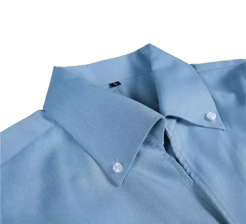 The Sartorial Slim Italian Collar Shirt -  Italian Collar Shirt: Slim Fit, Wrinkle-Free, Luxury Menswear Alex Shogun Men's Clothes