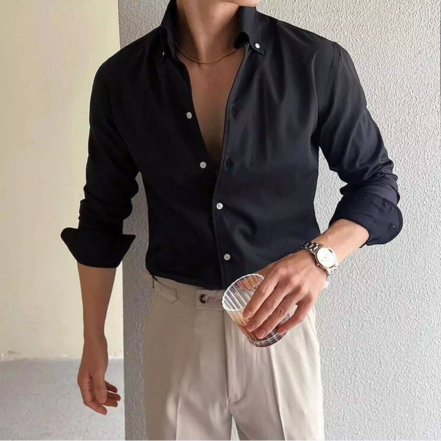 The Sartorial Italian Collar Shirt - The Sartorial Italian Collar Shirt Alex Shogun Men's Clothes