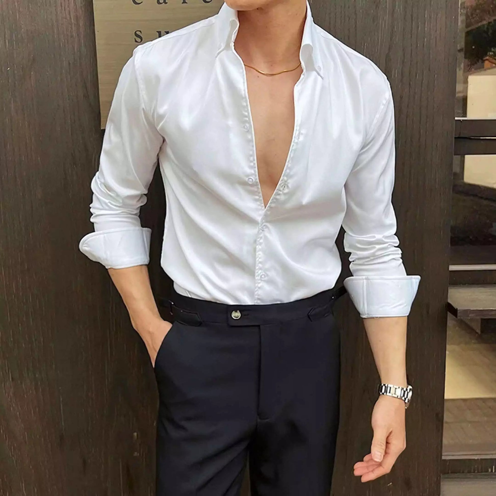 The Sartorial Italian Collar Shirt - The Sartorial Italian Collar Shirt Alex Shogun Men's Clothes