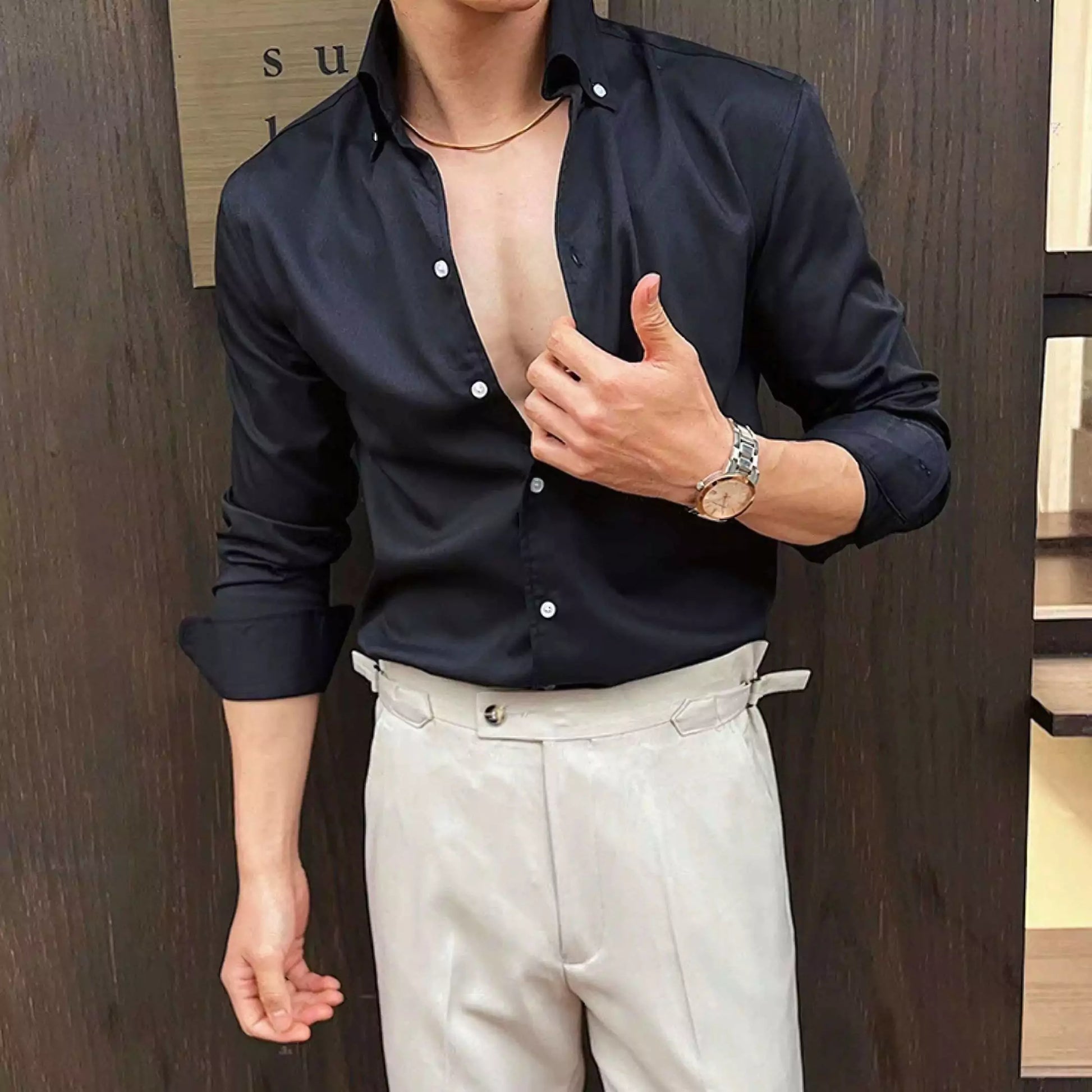 The Sartorial Italian Collar Shirt - The Sartorial Italian Collar Shirt Alex Shogun Men's Clothes