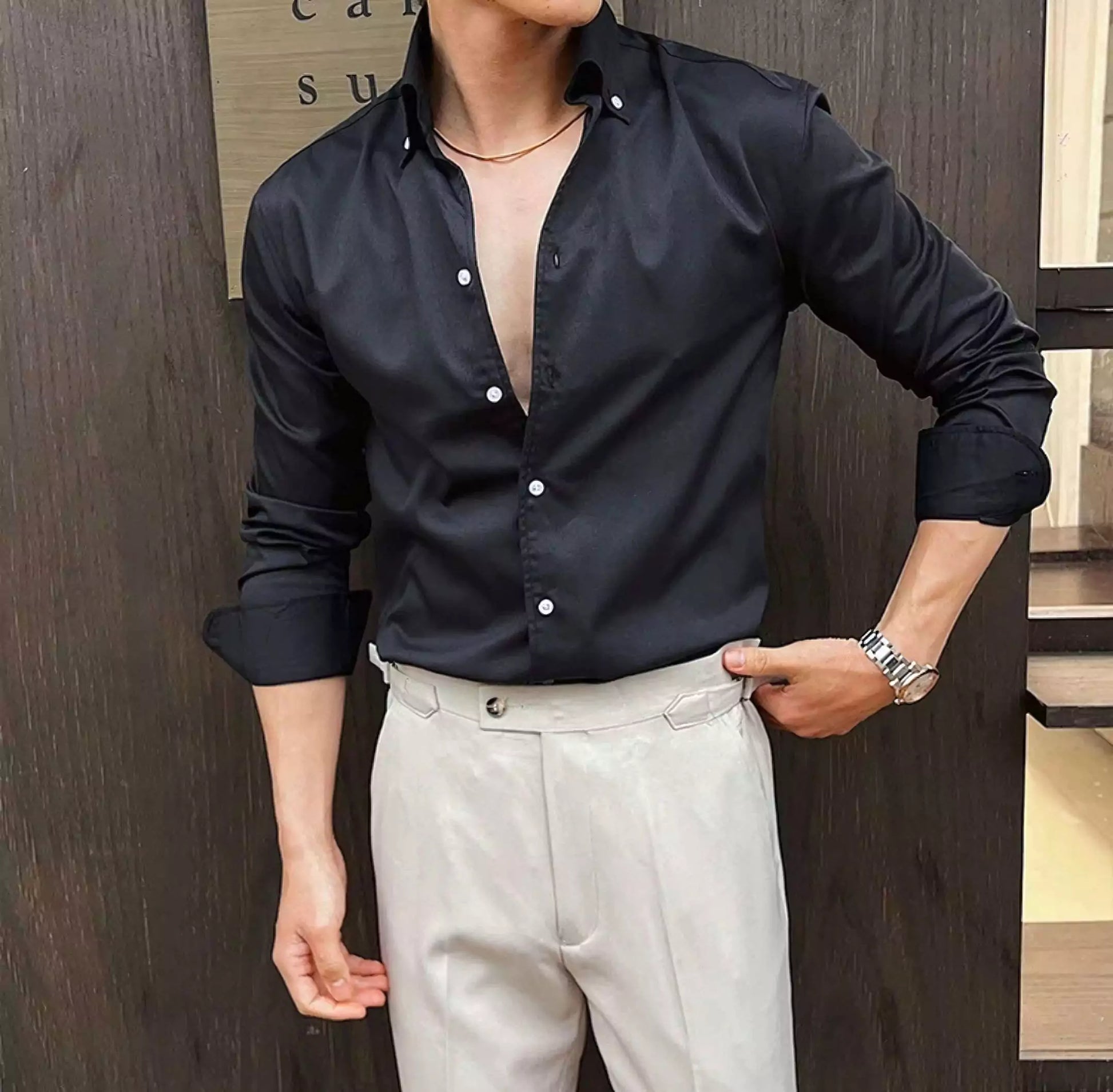 The Sartorial Italian Collar Shirt - The Sartorial Italian Collar Shirt Alex Shogun Men's Clothes
