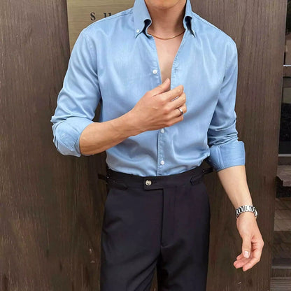The Sartorial Italian Collar Shirt - The Sartorial Italian Collar Shirt Alex Shogun Men's Clothes
