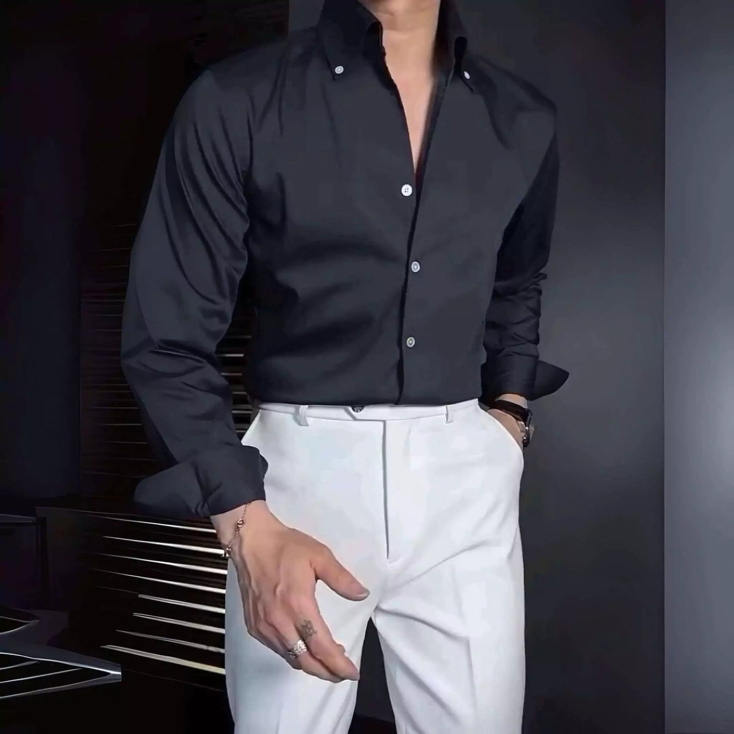 The Sartorial Italian Collar Shirt - The Sartorial Italian Collar Shirt Alex Shogun Men's Clothes