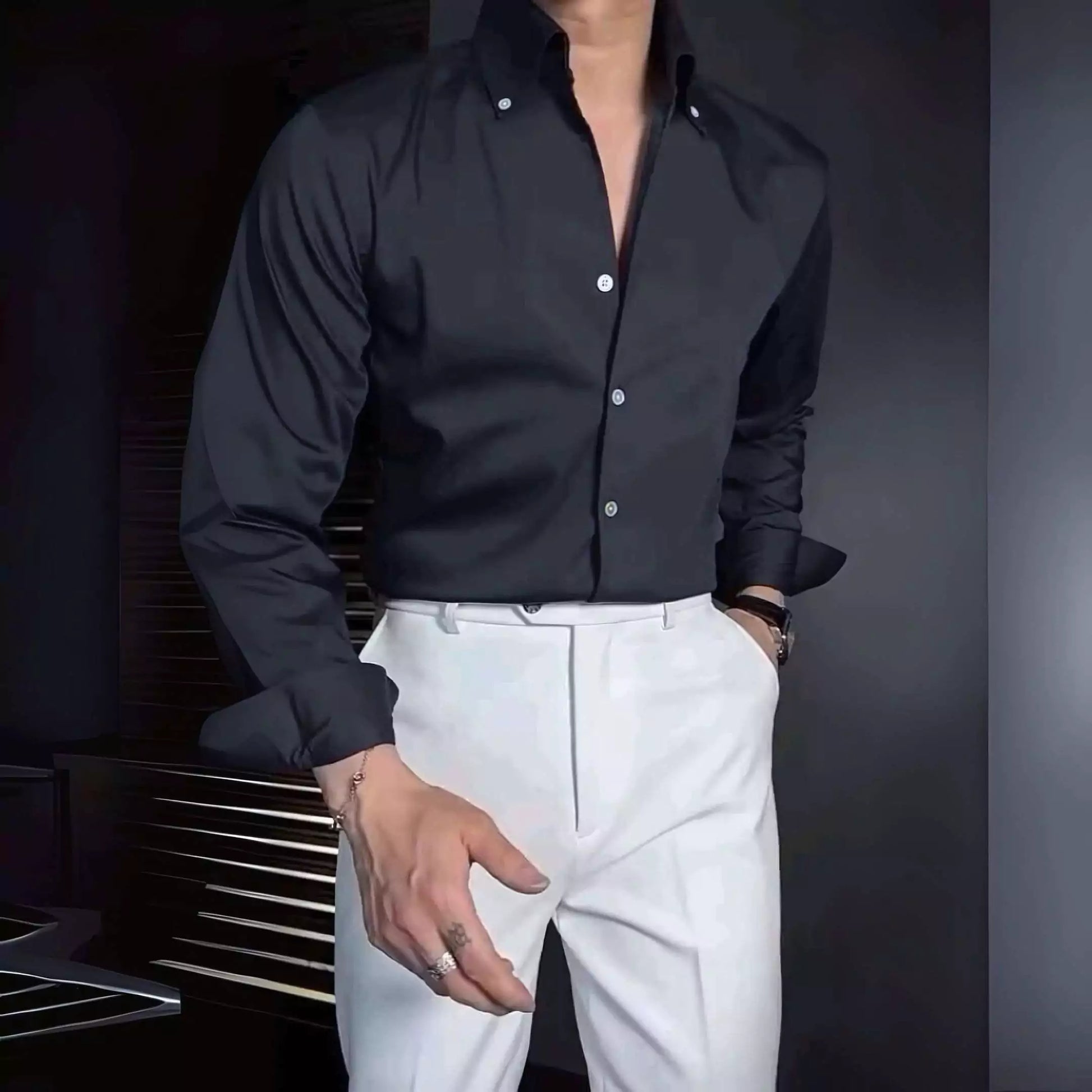 The Sartorial Italian Collar Shirt - The Sartorial Italian Collar Shirt Alex Shogun Men's Clothes