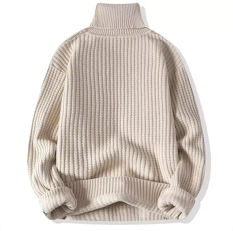 Knit Turtleneck Sweater - Men's Knit Turtleneck Sweater - Warm and Comfortable Alex Shogun Men's Clothes