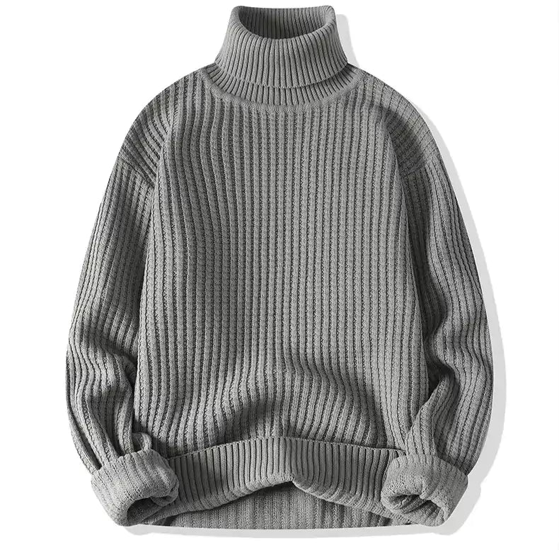 Knit Turtleneck Sweater - Men's Knit Turtleneck Sweater - Warm and Comfortable Alex Shogun Men's Clothes