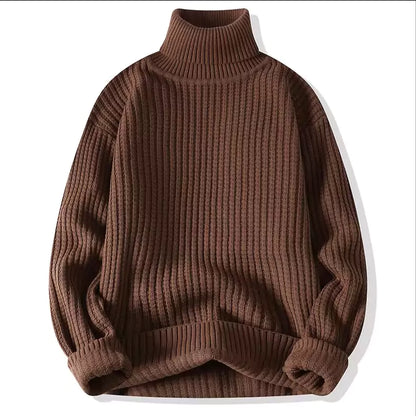 Knit Turtleneck Sweater - Men's Knit Turtleneck Sweater - Warm and Comfortable Alex Shogun Men's Clothes