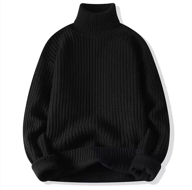 Knit Turtleneck Sweater - Men's Knit Turtleneck Sweater - Warm and Comfortable Alex Shogun Men's Clothes