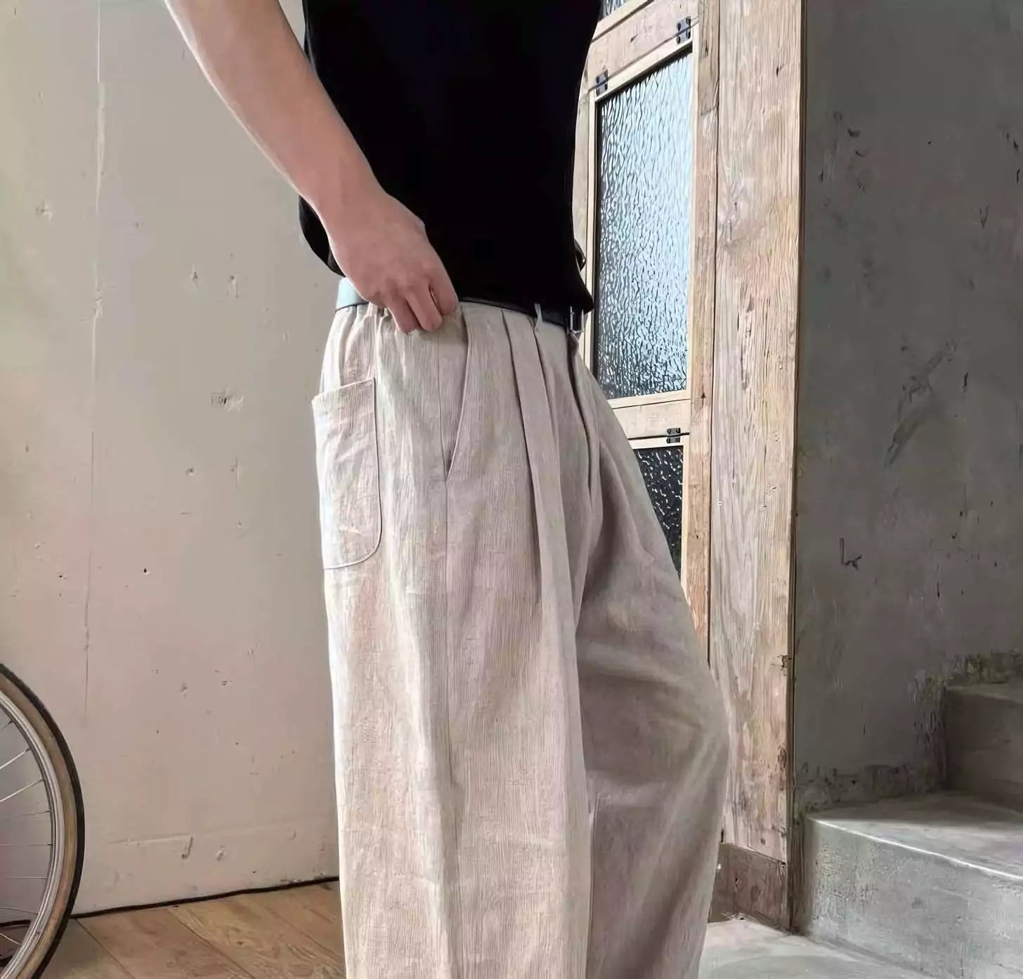 Korean Nobility Pants - Korean Nobility Pants | Wide-Leg Trousers | Men's Luxury Linen Pants Alex Shogun Men's Clothes