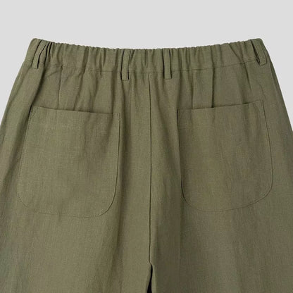 Korean Nobility Pants - Korean Nobility Pants | Wide-Leg Trousers | Men's Luxury Linen Pants Alex Shogun Men's Clothes