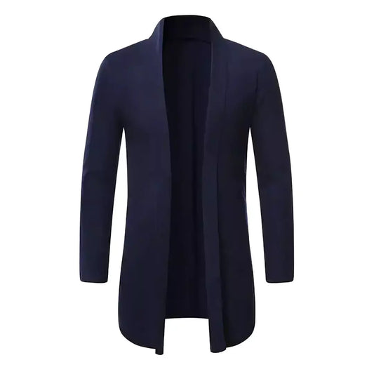 Long Heritage Cardigan - Long Heritage Cardigan - Long Sleeve Cardigan Knitwear Comfort & Style Alex Shogun Men's Clothes