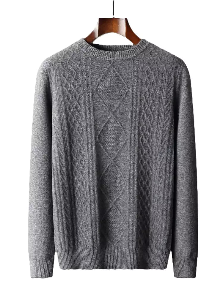 luxury men's cashmere pullover sweater