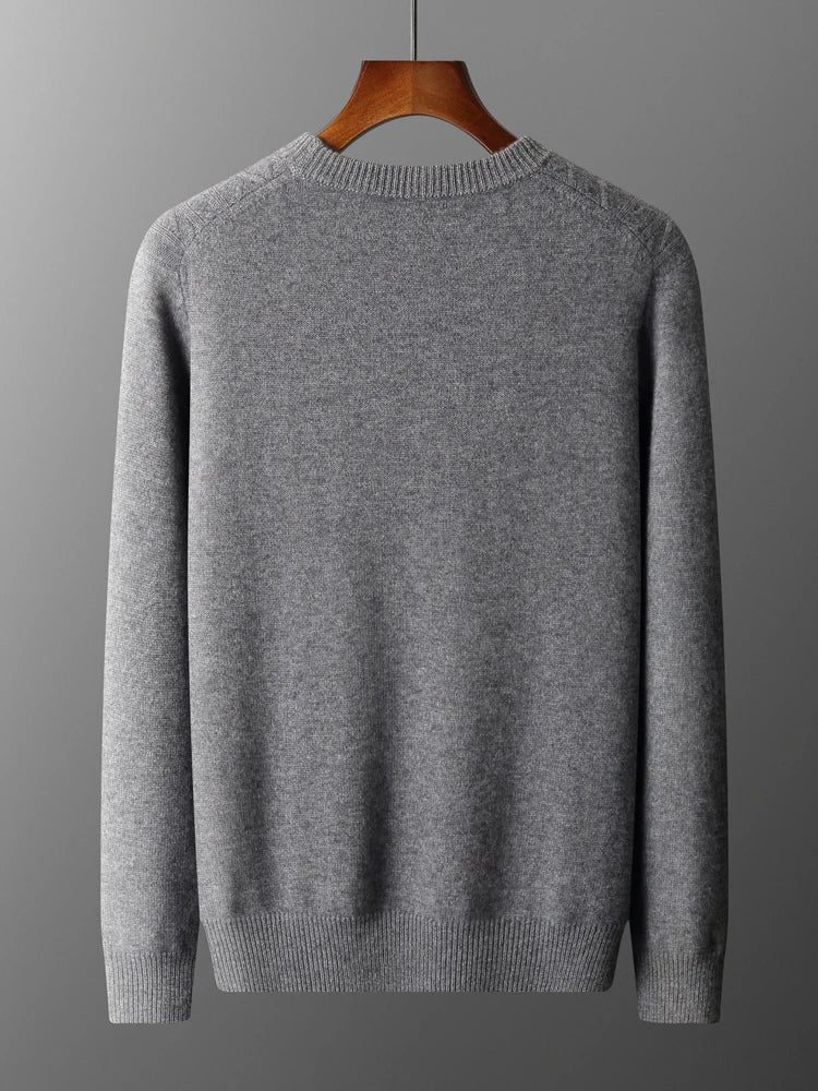 luxury men's cashmere pullover sweater