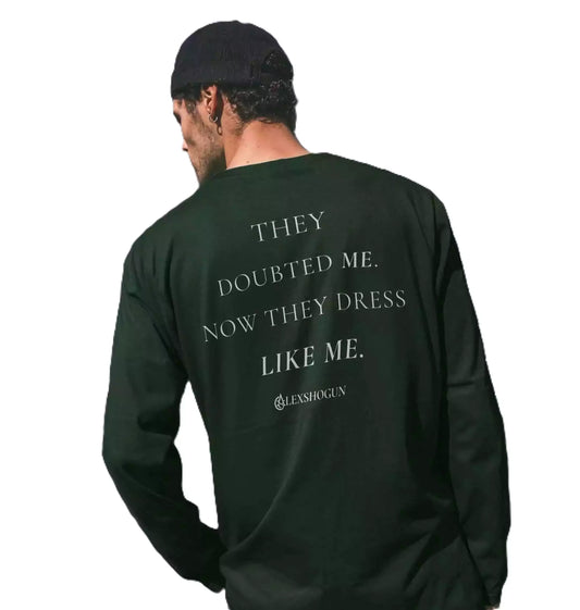 Dressed in Revenge Long-Sleeve AlexShogun - Dressed in Revenge – Luxury Long Sleeve T-Shirt | Alex Shogun Alex Shogun Men's Clothes