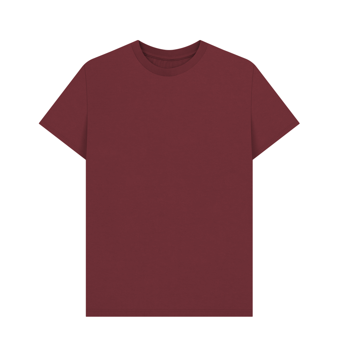 Red Wine Printed T-shirt Front