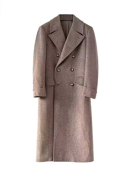 Classic Double-Breasted Wool Coat - Shop Classic Double-Breasted Wool Coat: Timeless Elegance Alex Shogun Men's Clothes