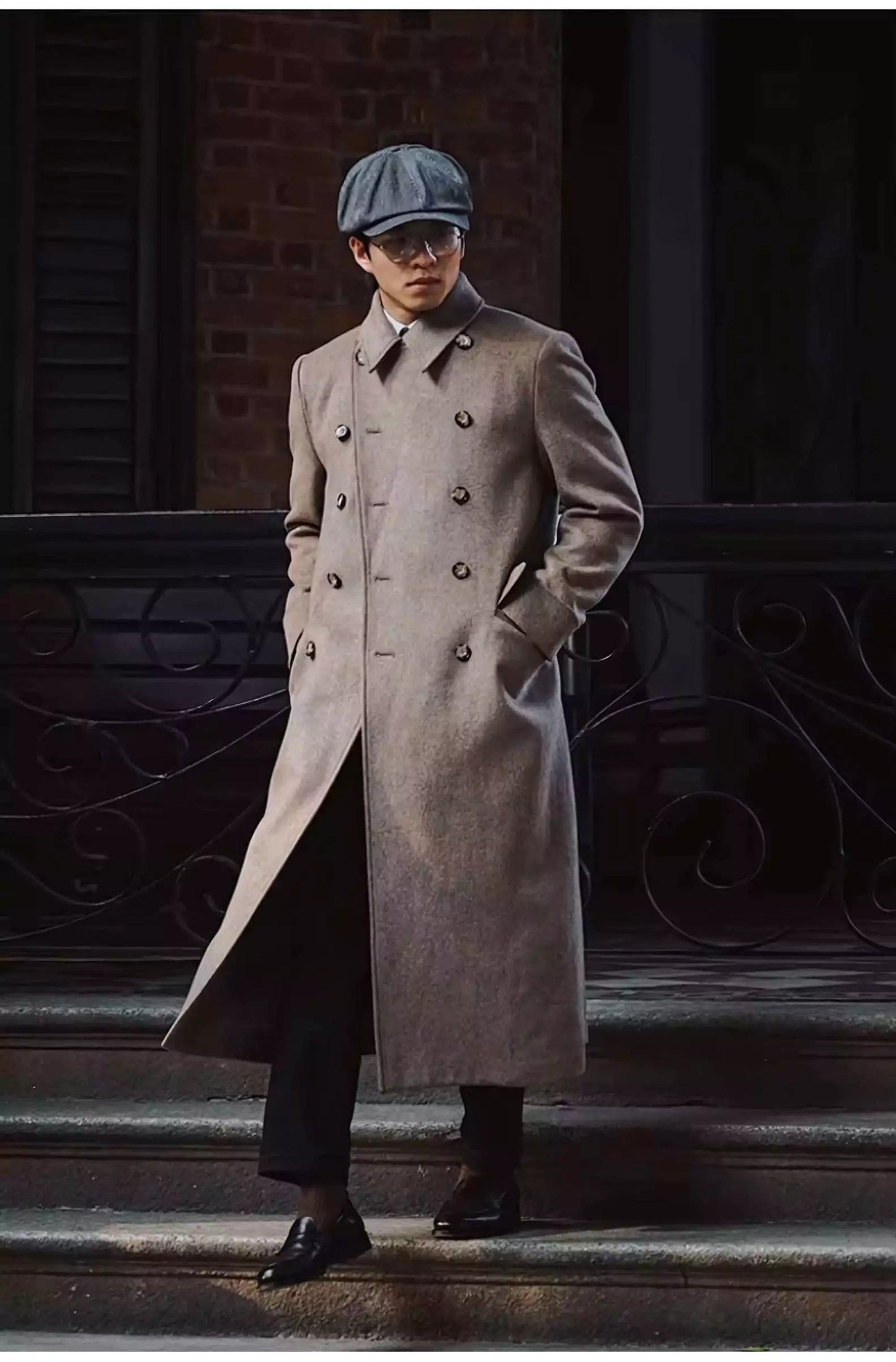 Classic Double-Breasted Wool Coat - Shop Classic Double-Breasted Wool Coat: Timeless Elegance Alex Shogun Men's Clothes