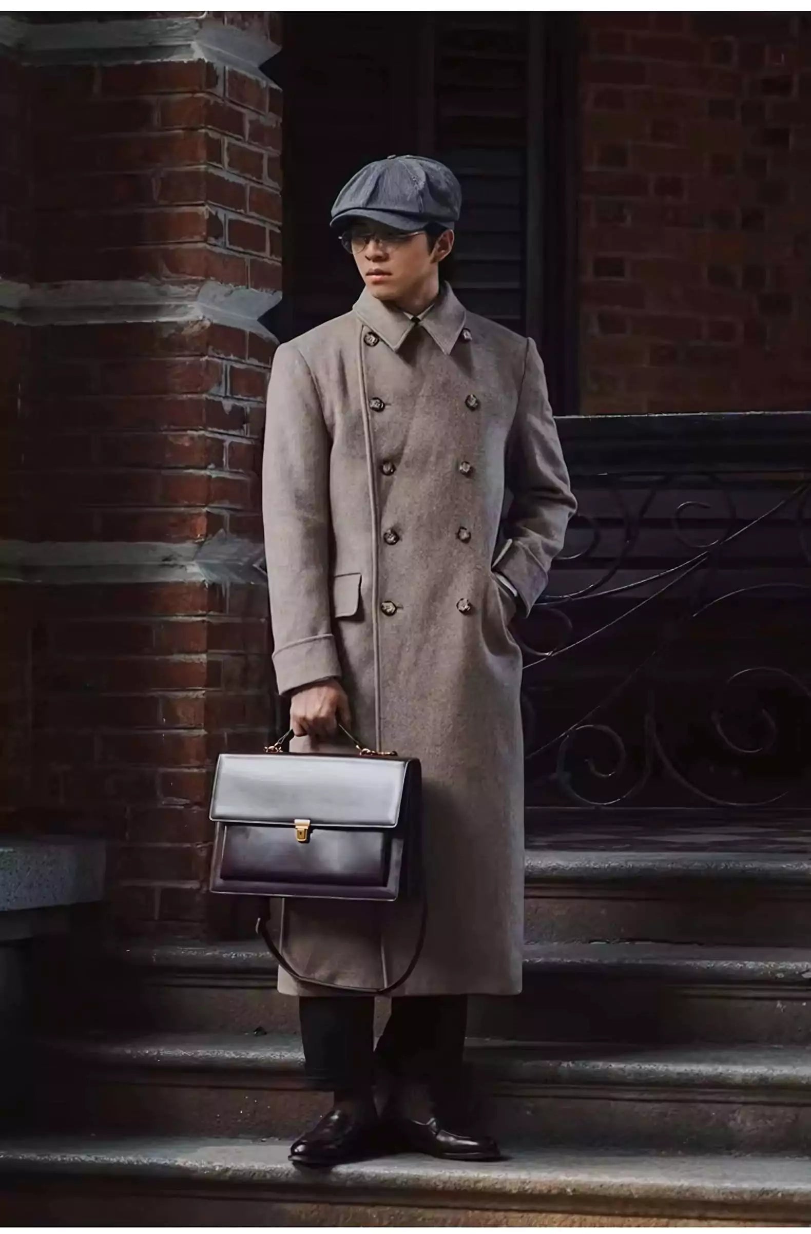 Classic Double-Breasted Wool Coat - Shop Classic Double-Breasted Wool Coat: Timeless Elegance Alex Shogun Men's Clothes