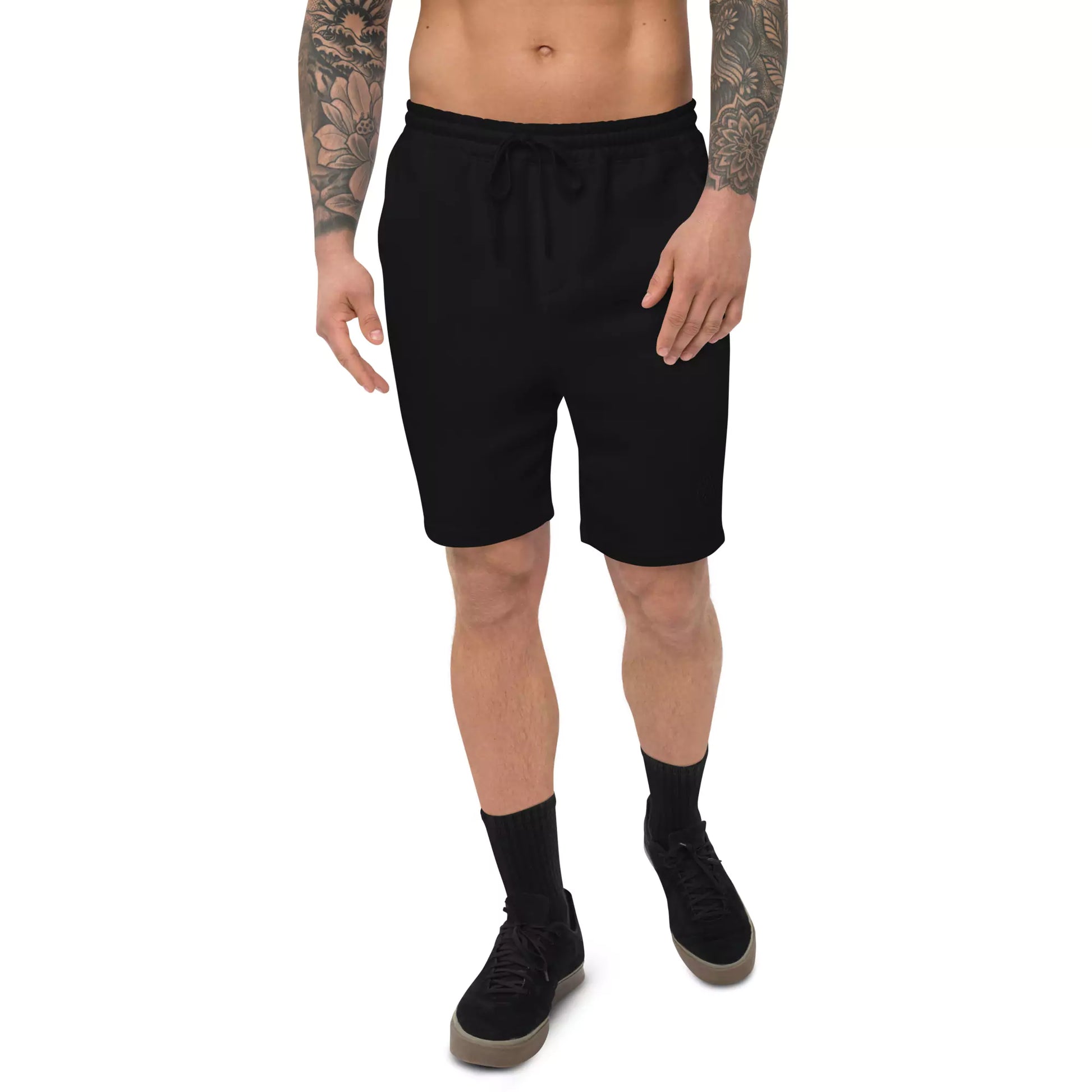 Obsidian Shorts – Minimalist Embroidered Men's Cotton Shorts - Shop Obsidian Shorts – Men's Embroidered Comfortable Cotton Shorts Alex Shogun Men's Clothes