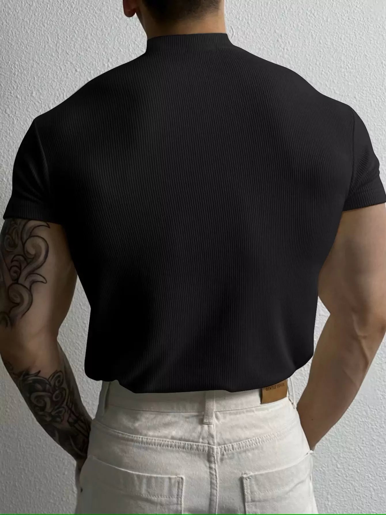 The Modern Mock Neck T-Shirt -  #  shirt Stylish Men's Mock Neck Tee | Perfect Fit 