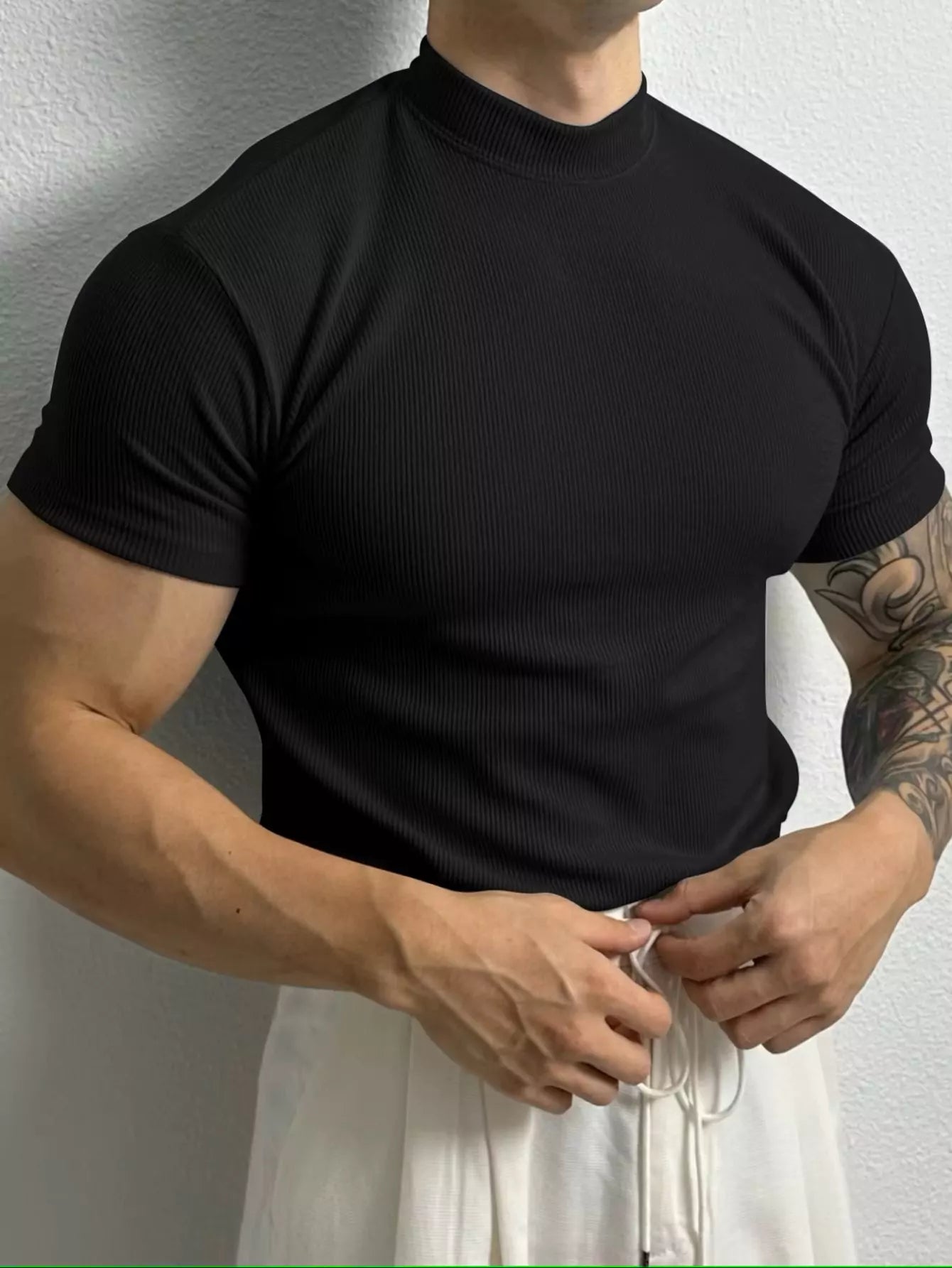 The Modern Mock Neck T-Shirt -  #  shirt Stylish Men's Mock Neck Tee | Perfect Fit 