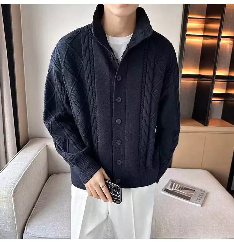 The Balmoral Knit Cardigan - Modern Knit Cardigan - Elevate Your Winter Wardrobe Alex Shogun Men's Clothes