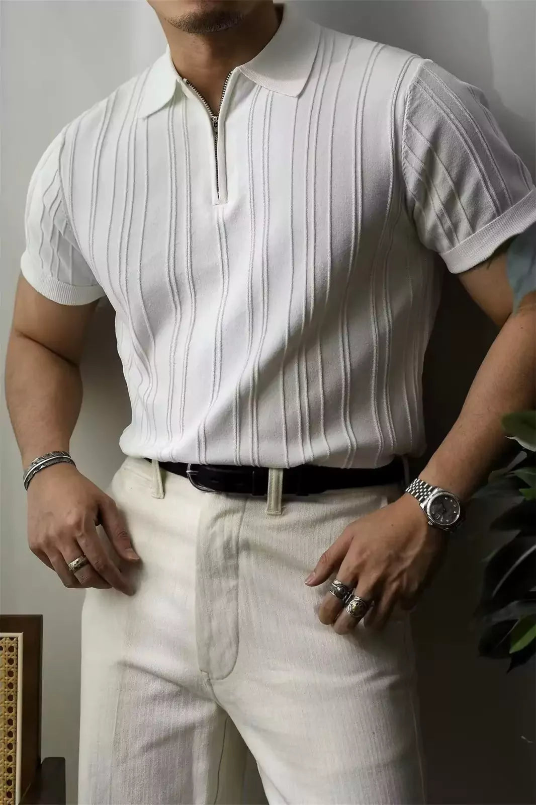 The Monaco Knit Polo Shirt - The Monaco Knit Polo Shirt – Luxury Knitted Polo Shirt for Men Alex Shogun Men's Clothes