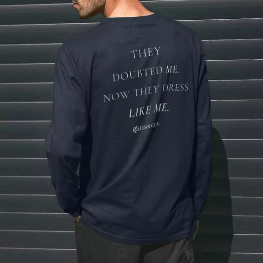 Dressed in Revenge Long-Sleeve AlexShogun - Dressed in Revenge – Luxury Long Sleeve T-Shirt | Alex Shogun Alex Shogun Men's Clothes