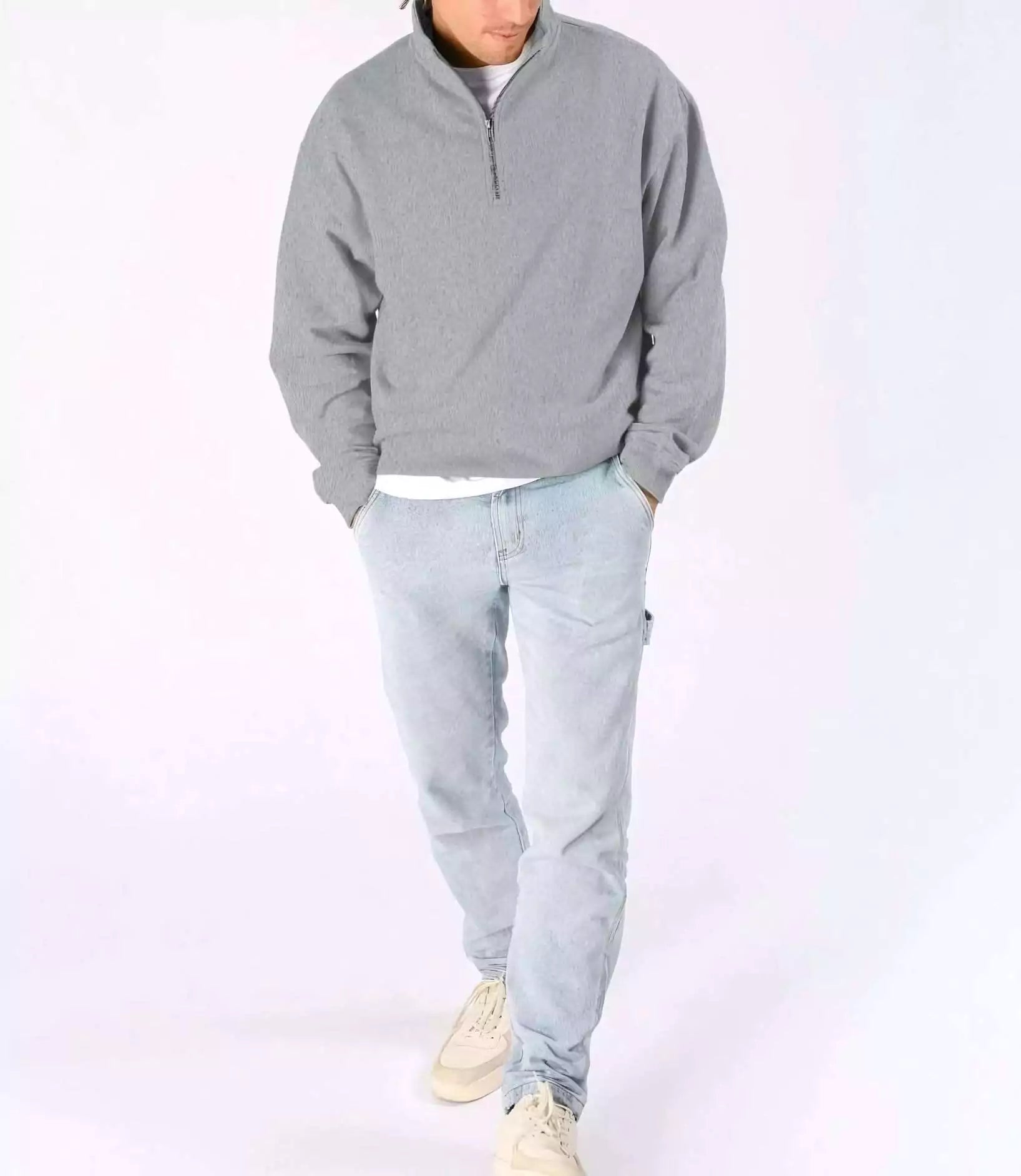 The Malvern Quarter-Zip Sweatershirt - Shop The Malvern Men's Quarter Zip - Organic Cotton Comfort Alex Shogun Men's Clothes