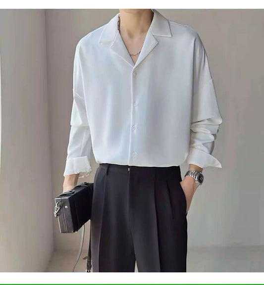 Oslo Grand Shirt - Oslo Grand Shirt – Men's Dress Shirt | Stylish Long-Sleeve Twill Shirt Alex Shogun Men's Clothes