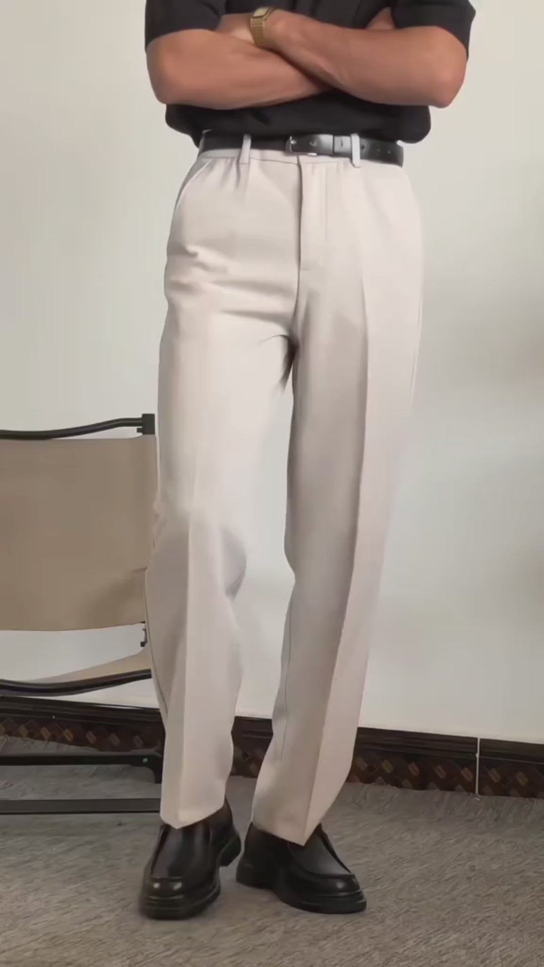 Men's Wide Leg Dress Pants — Flex Comfort | Alex Shogun