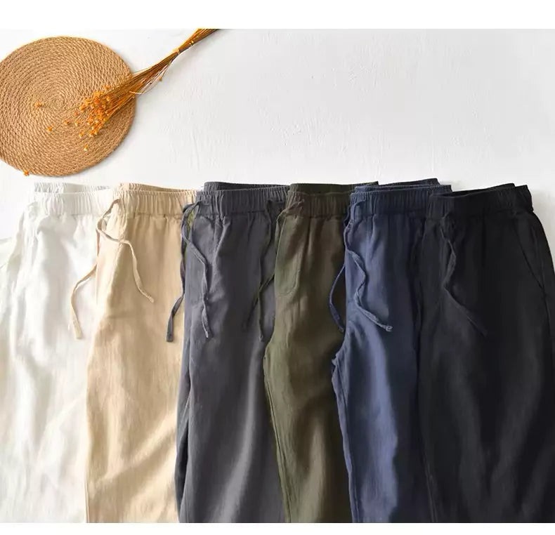 Pure Linen Pants - Men Linen Pants: Premium Comfort, Breathable Linen Pants - Shop Now! Alex Shogun Men's Clothes