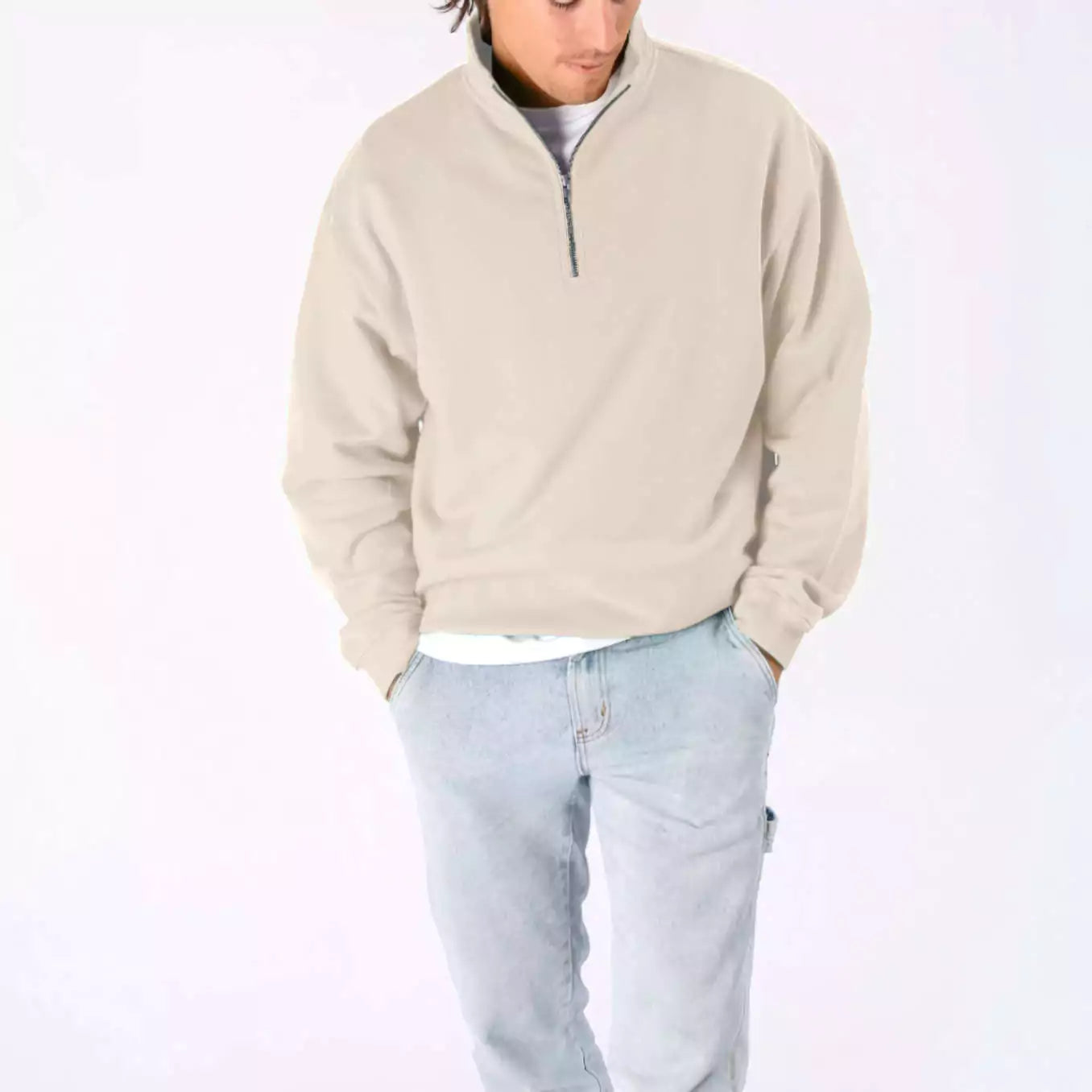 The Malvern Quarter-Zip Sweatershirt - The Malvern Quarter-Zip Sweatershirt Alex Shogun Men's Clothes