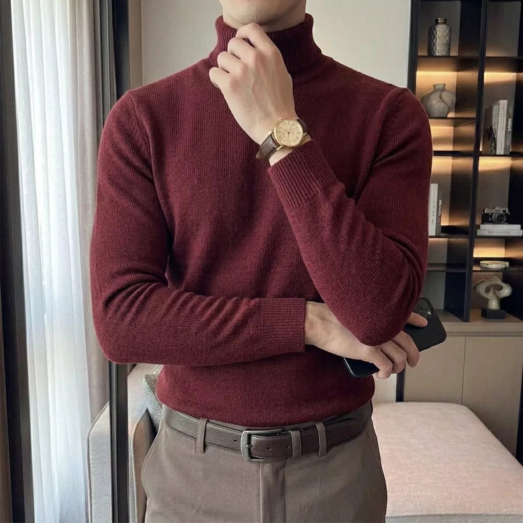 The Anti-Pilling Turtleneck Pullover - Men's Anti-Pilling Turtleneck | Minimalist Pullover | Alex Shogun Alex Shogun Men's Clothes
